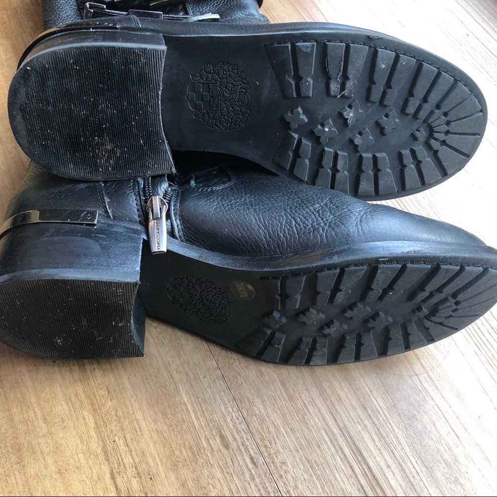 Vince Camuto Welton Buckle Quilted Moto Boots - Picture 5 of 5